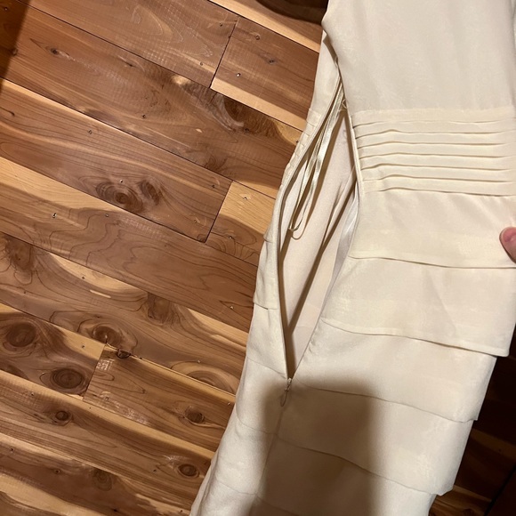 EUC Boden champagne silk dress size 6 - Picture 4 of 5